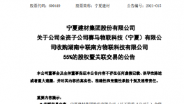 寧夏建材收購(gòu)南方水泥下屬企業(yè)55%股權(quán)！